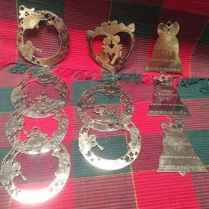 Vintage Brass Lazer Cut Ornaments  $5.00 each